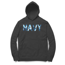 Load image into Gallery viewer, Navy Sea Camouflage - Unisex Hoodie
