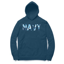 Load image into Gallery viewer, Navy Sea Camouflage - Unisex Hoodie
