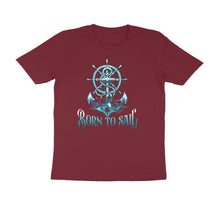 Load image into Gallery viewer, Born To Sail - Men&#39;s Half Sleeve Round Neck T-shirt
