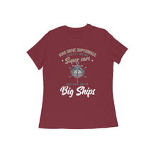 Load image into Gallery viewer, Legends Drive Big Ships - Women&#39;s Half Sleeve Round Neck T-shirt
