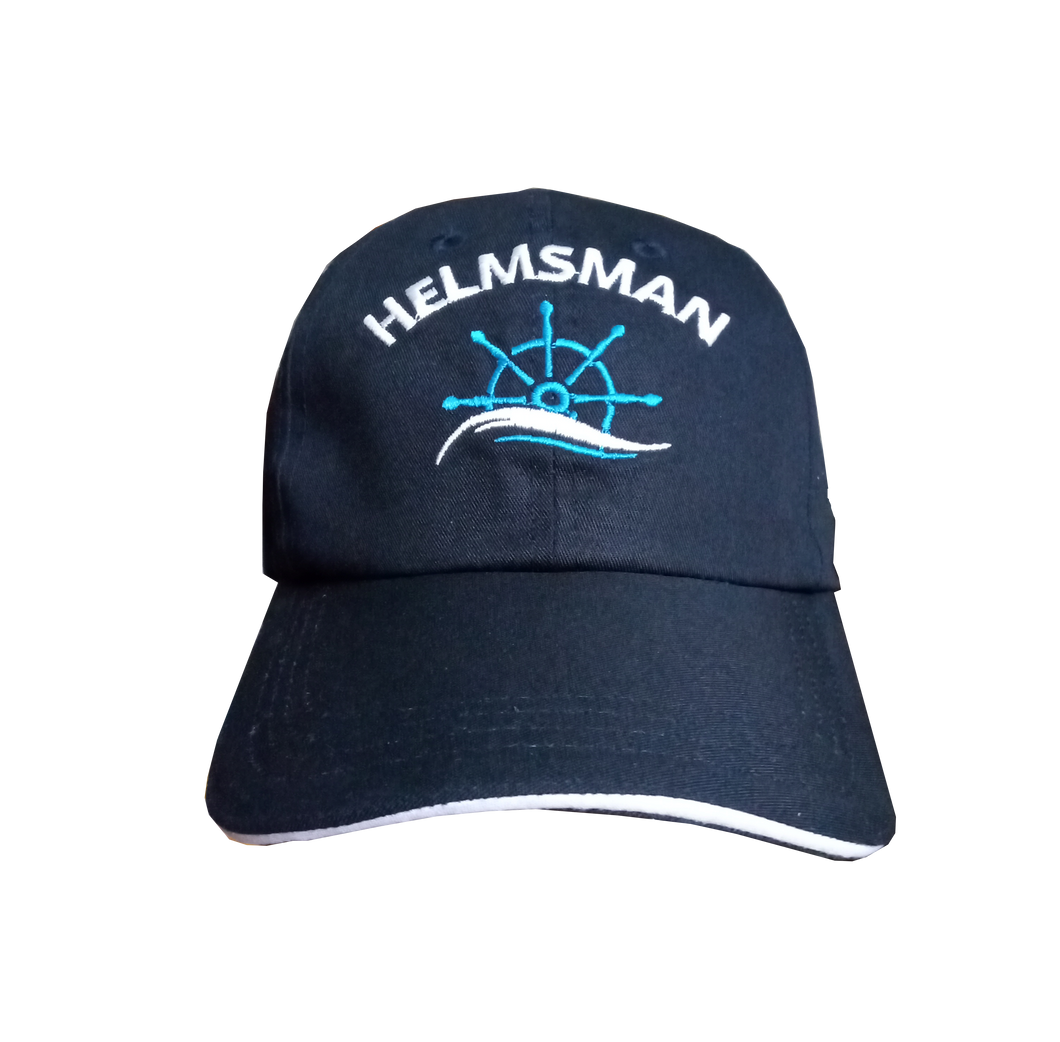 Helmsman Embroidered Adult Unisex free size Cap Navy Blue - Premium Quality